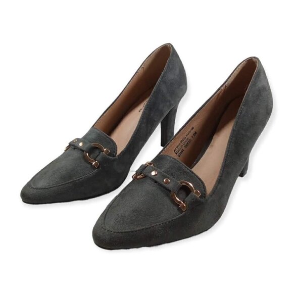 Boston Design Studio Faux Suede Pumps Size 7.5 - Picture 1 of 7